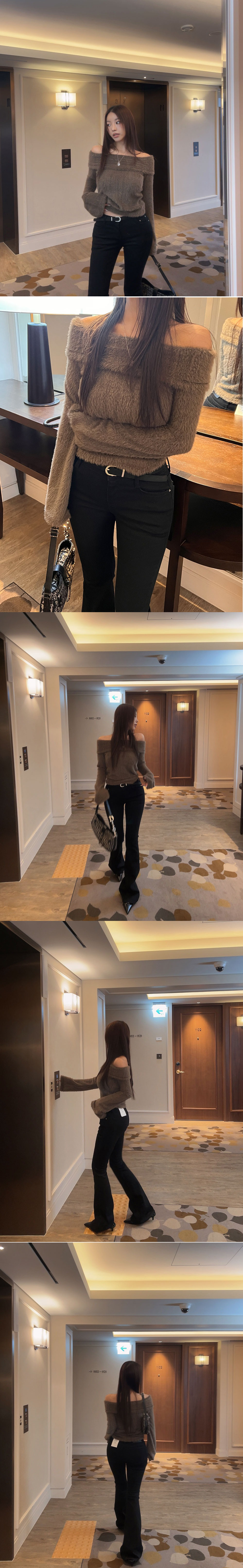 露肩毛茸茸修身上衣,KOREA,347333,露肩毛茸茸修身上衣,周新品優惠,NEWARRIVAL