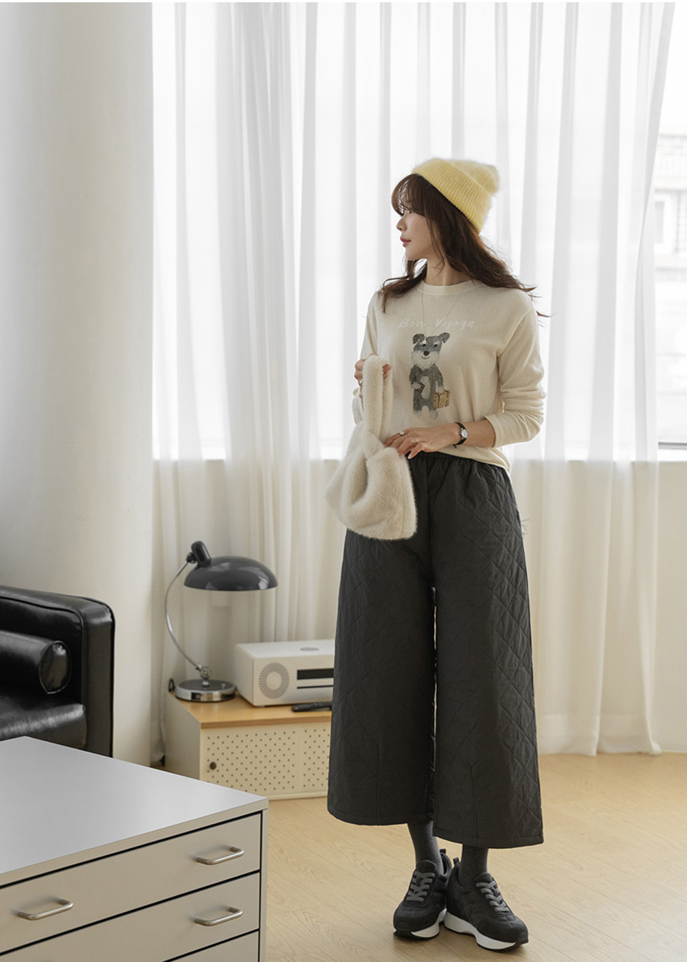 簡約可愛小狗印花上衣,KOREA,347025,簡約可愛小狗印花上衣,領500,999免運