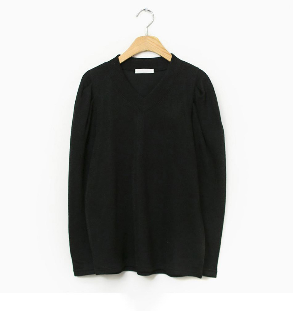 簡約柔美V領針織上衣,KOREA,348249,簡約柔美V領針織上衣,領500,999免運