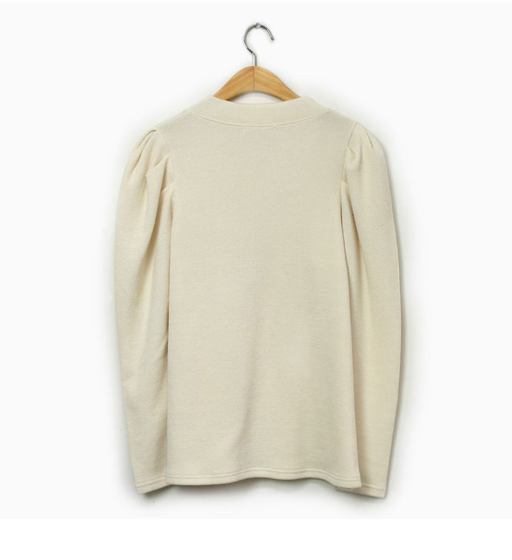 簡約柔美V領針織上衣,KOREA,348249,簡約柔美V領針織上衣,領500,999免運