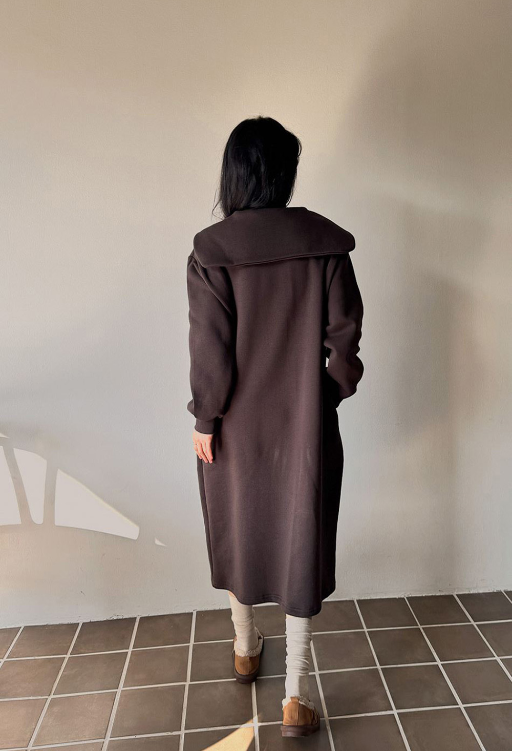 水手領內磨毛長洋裝,KOREA,348263,水手領內磨毛長洋裝,領500,999免運