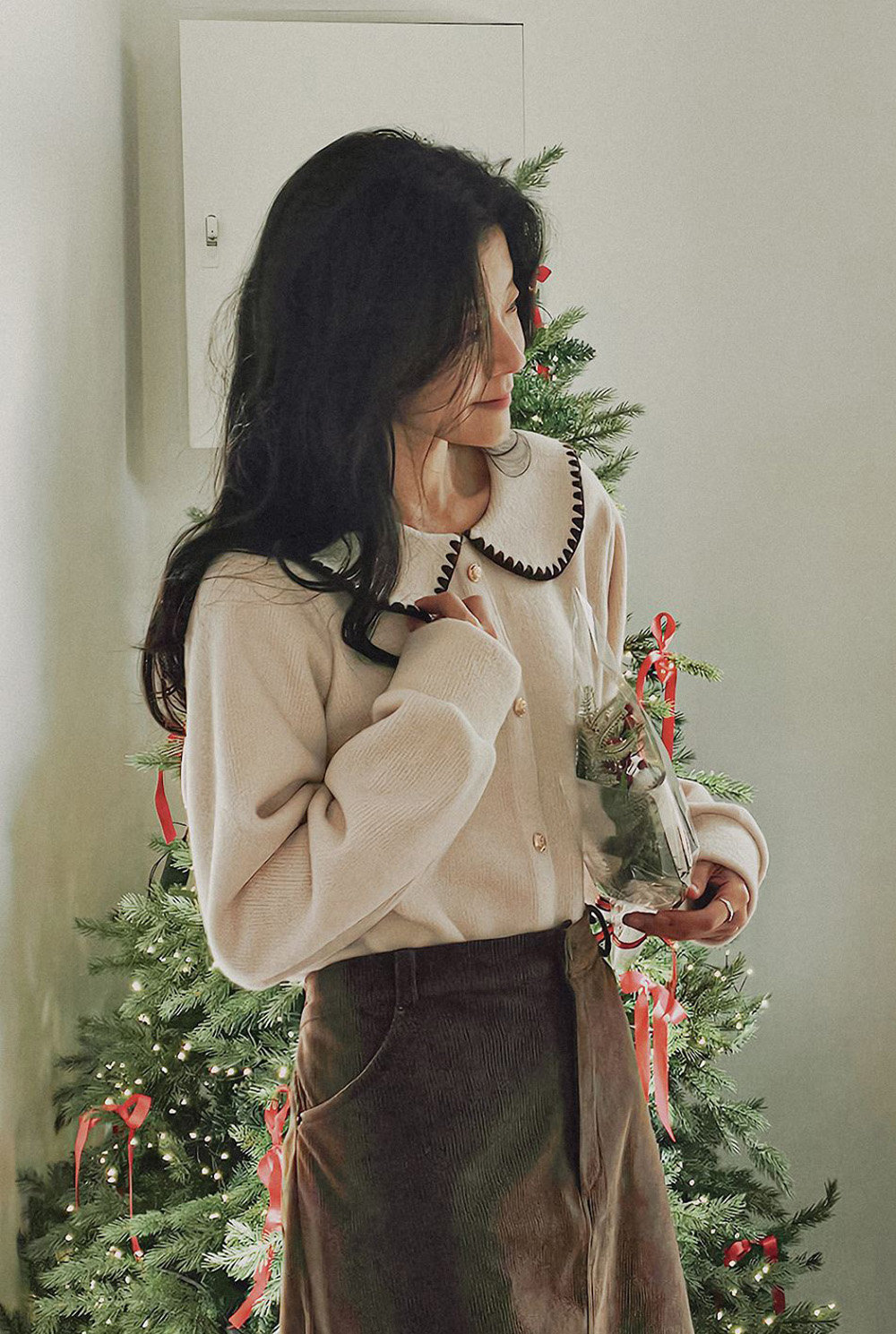 精緻水手領針織上衣,KOREA,348266,精緻水手領針織上衣,領500,999免運