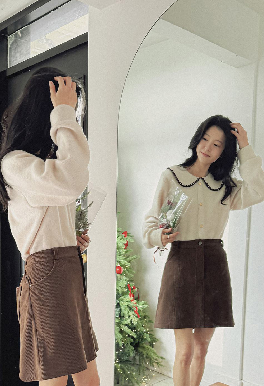 精緻水手領針織上衣,KOREA,348266,精緻水手領針織上衣,領500,999免運