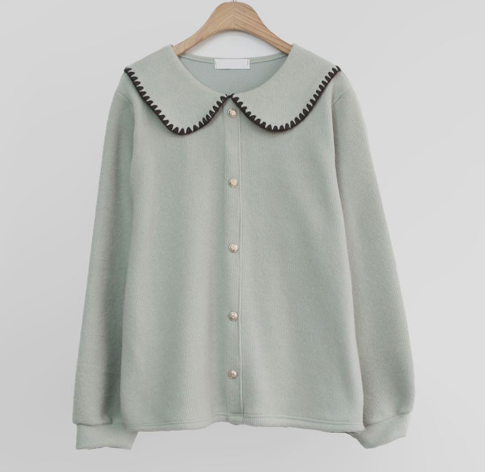 精緻水手領針織上衣,KOREA,348266,精緻水手領針織上衣,領500,999免運