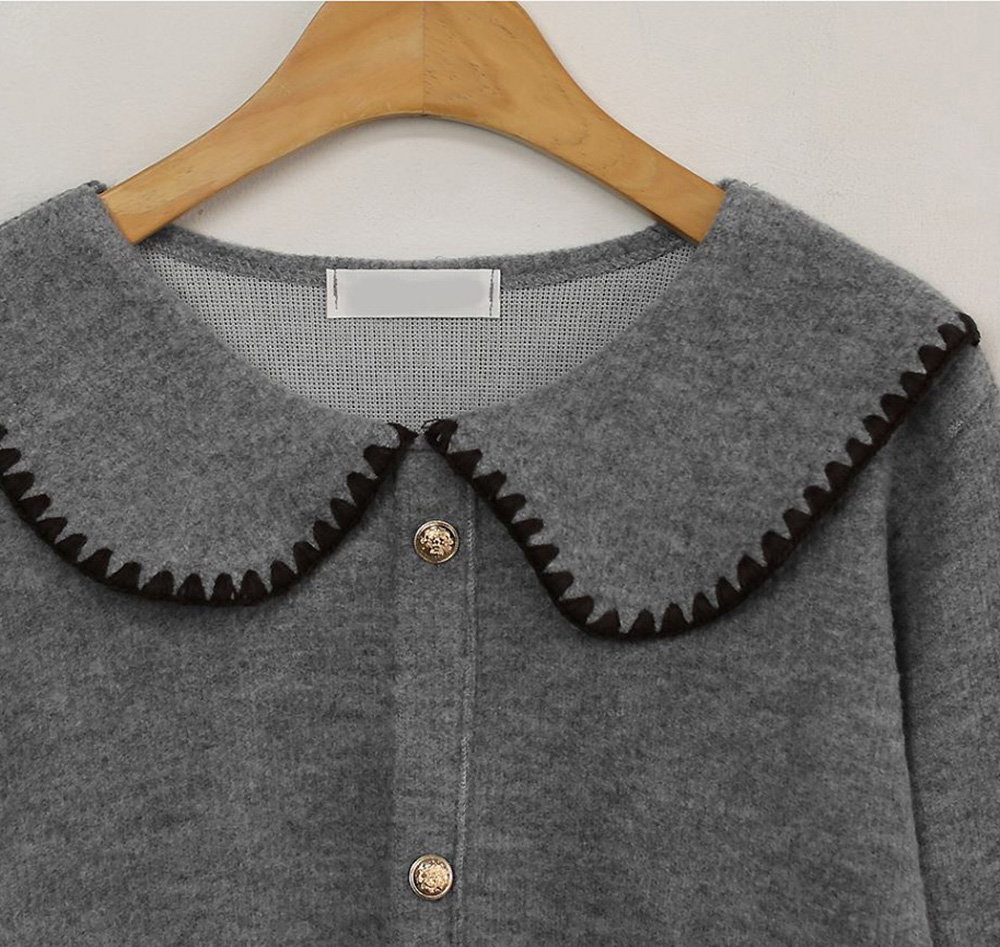 精緻水手領針織上衣,KOREA,348266,精緻水手領針織上衣,領500,999免運