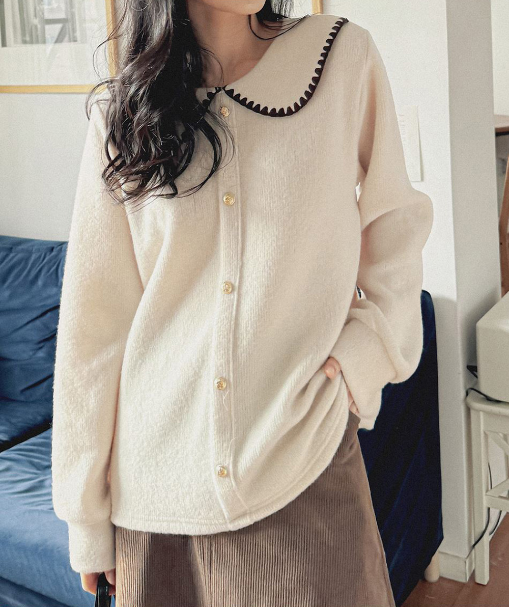 精緻水手領針織上衣,KOREA,348266,精緻水手領針織上衣,領500,999免運