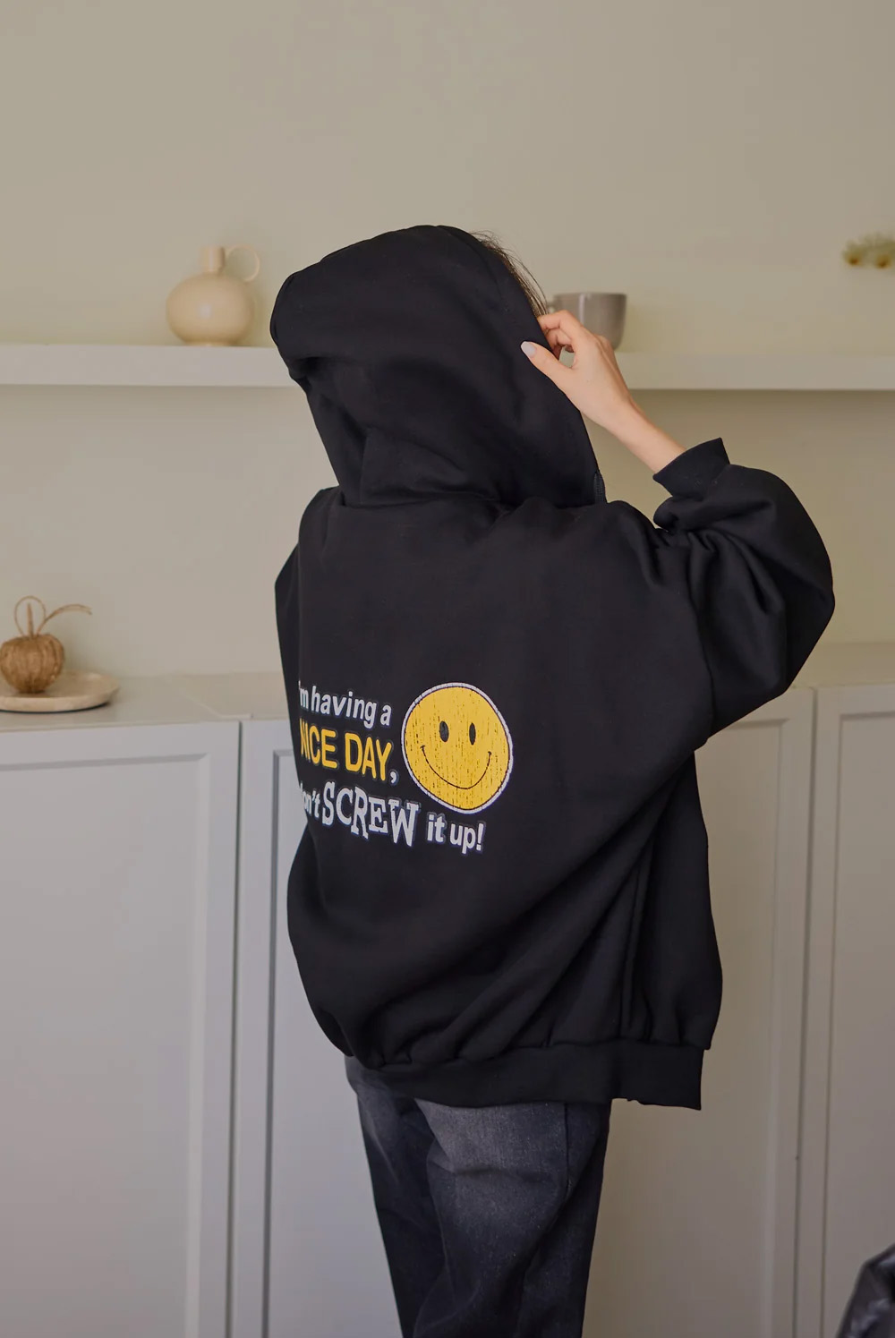 印花內刷毛連帽外套,KOREA,348278,印花內刷毛連帽外套,領500,999免運