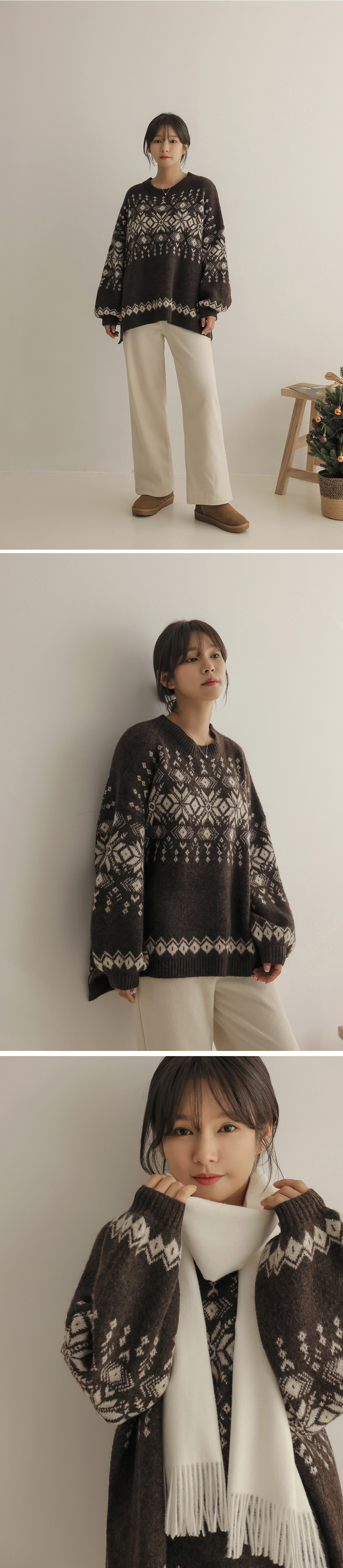 北歐風側開衩針織上衣,KOREA,348314,北歐風側開衩針織上衣,領500,999免運