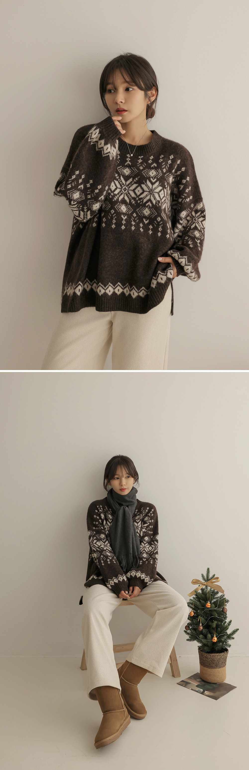 北歐風側開衩針織上衣,KOREA,348314,北歐風側開衩針織上衣,領500,999免運