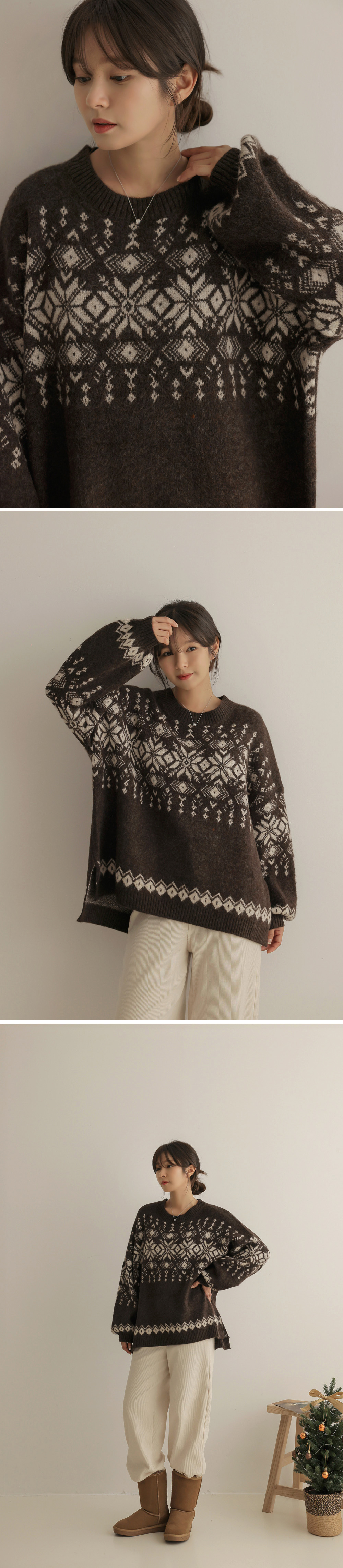 北歐風側開衩針織上衣,KOREA,348314,北歐風側開衩針織上衣,領500,999免運