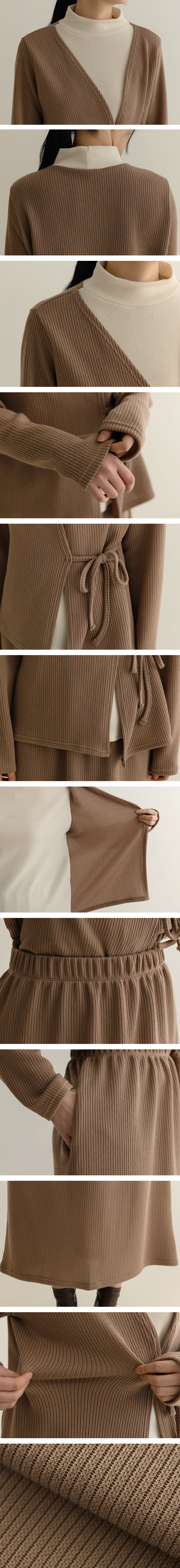 假兩件上衣長裙套裝,KOREA,348329,假兩件上衣長裙套裝,領500,999免運