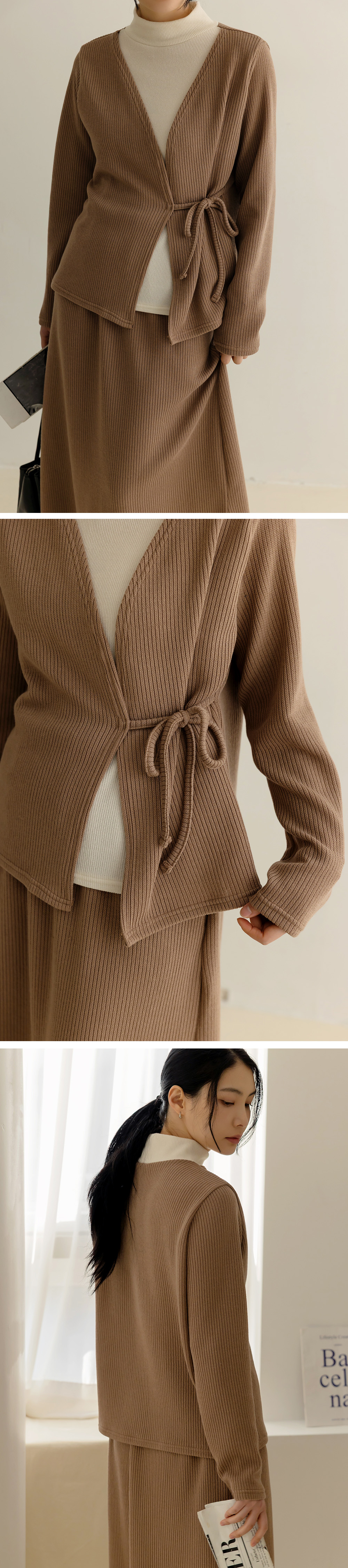 假兩件上衣長裙套裝,KOREA,348329,假兩件上衣長裙套裝,領500,999免運