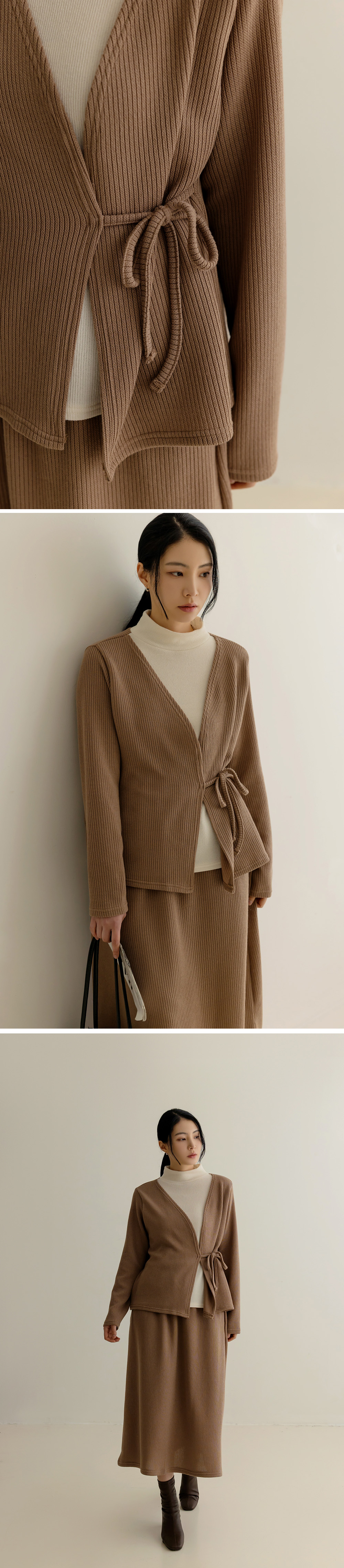 假兩件上衣長裙套裝,KOREA,348329,假兩件上衣長裙套裝,領500,999免運