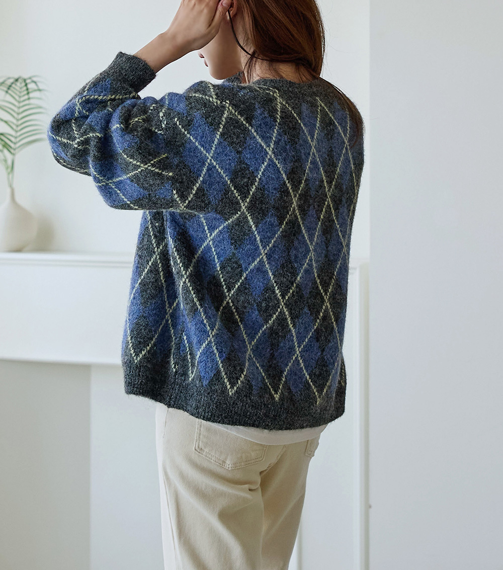 菱格紋雙拉鍊針織外套,KOREA,348370,菱格紋雙拉鍊針織外套,領500,999免運