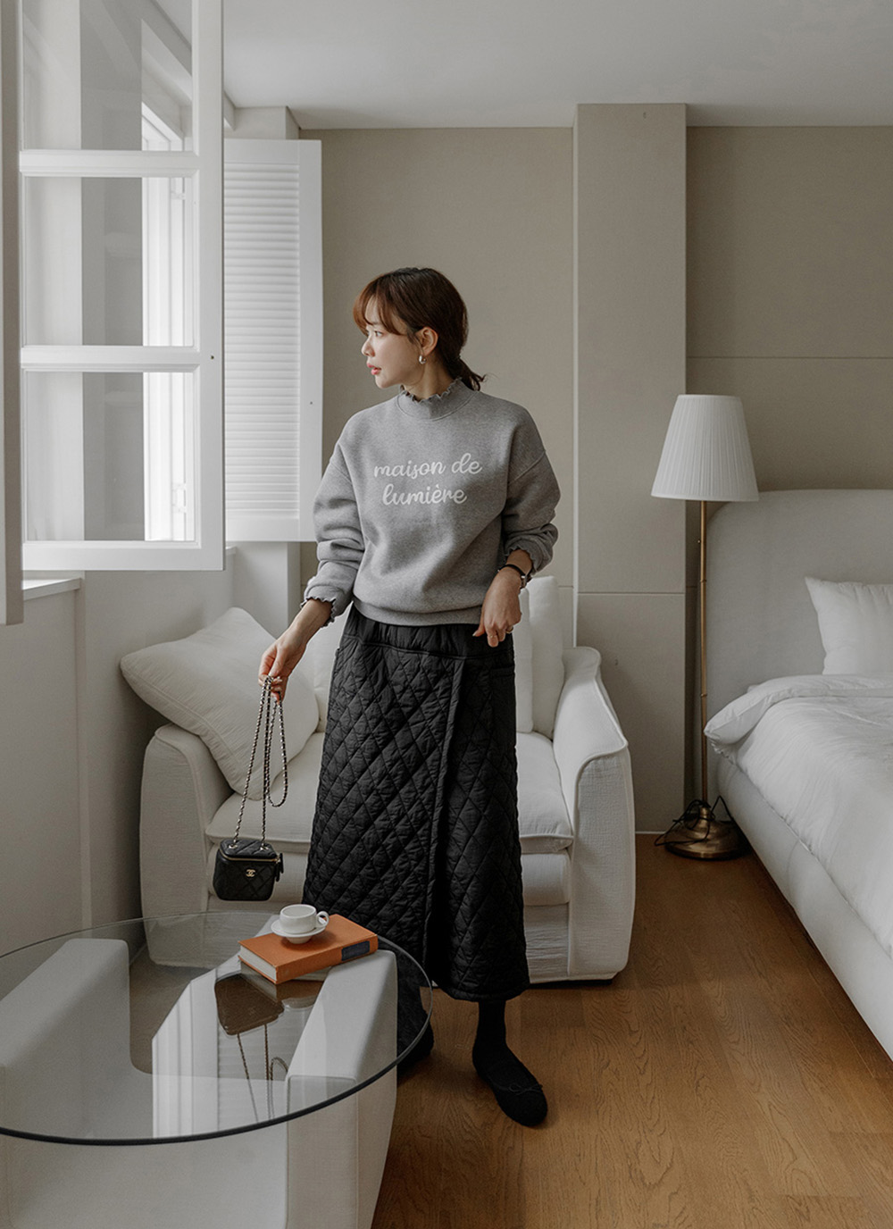 字母印花內刷毛上衣,KOREA,350022,字母印花內刷毛上衣,領500,999免運