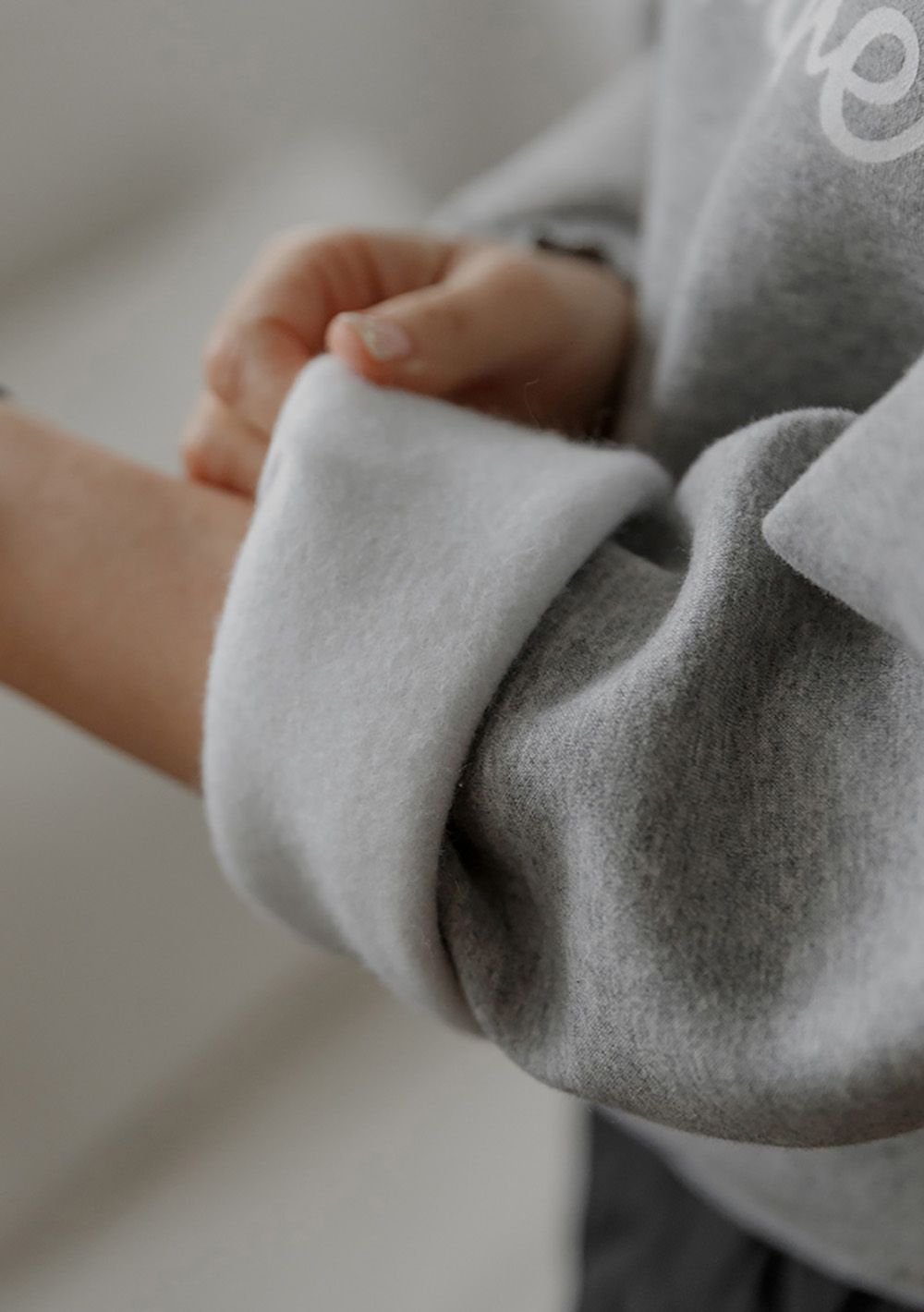 字母印花內刷毛上衣,KOREA,350022,字母印花內刷毛上衣,領500,999免運