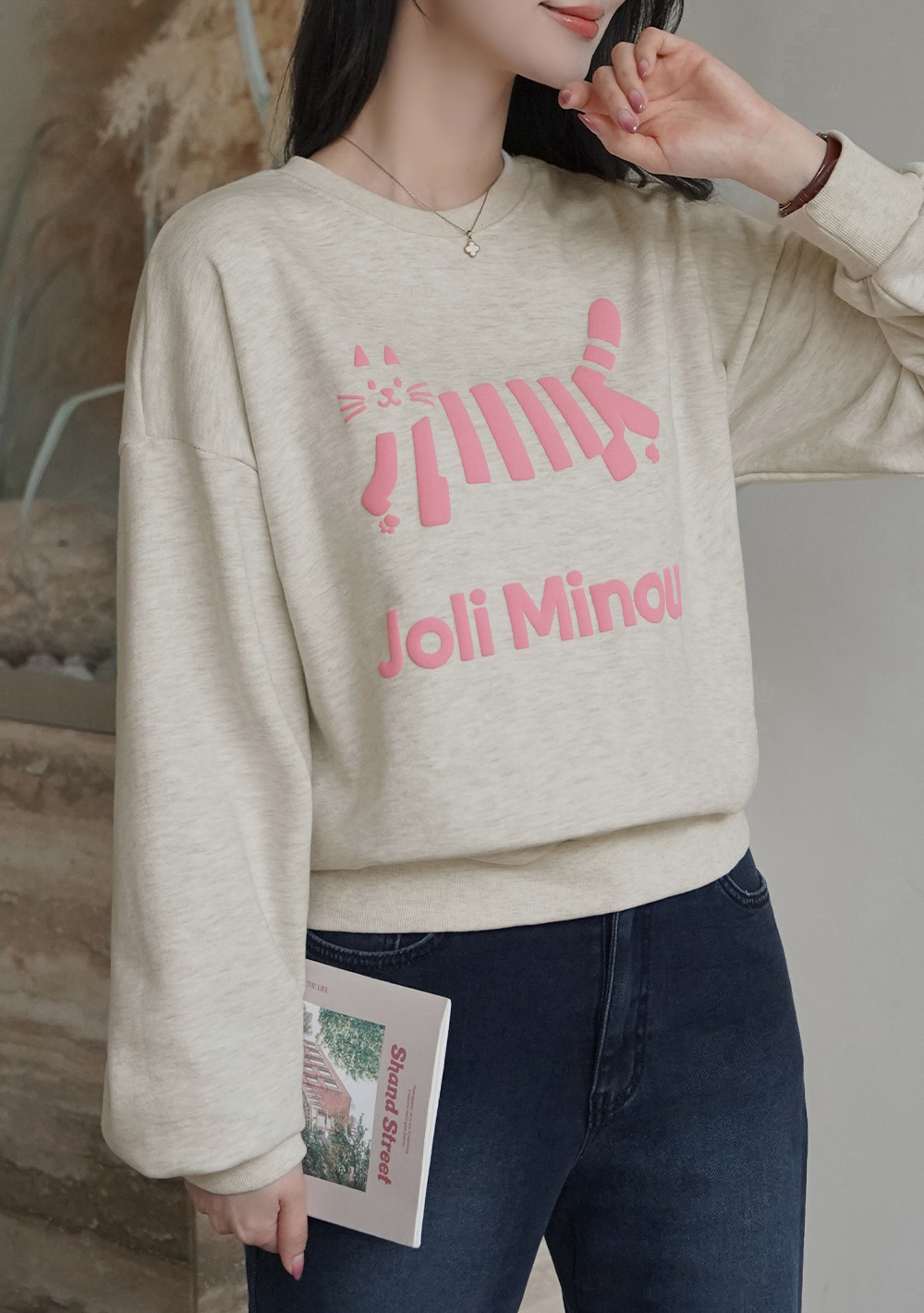 可愛立體貓咪圖案上衣,KOREA,350072,可愛立體貓咪圖案上衣,領500,999免運