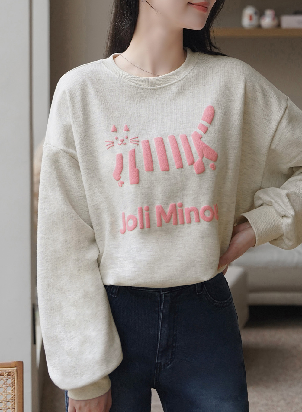 可愛立體貓咪圖案上衣,KOREA,350072,可愛立體貓咪圖案上衣,領500,999免運