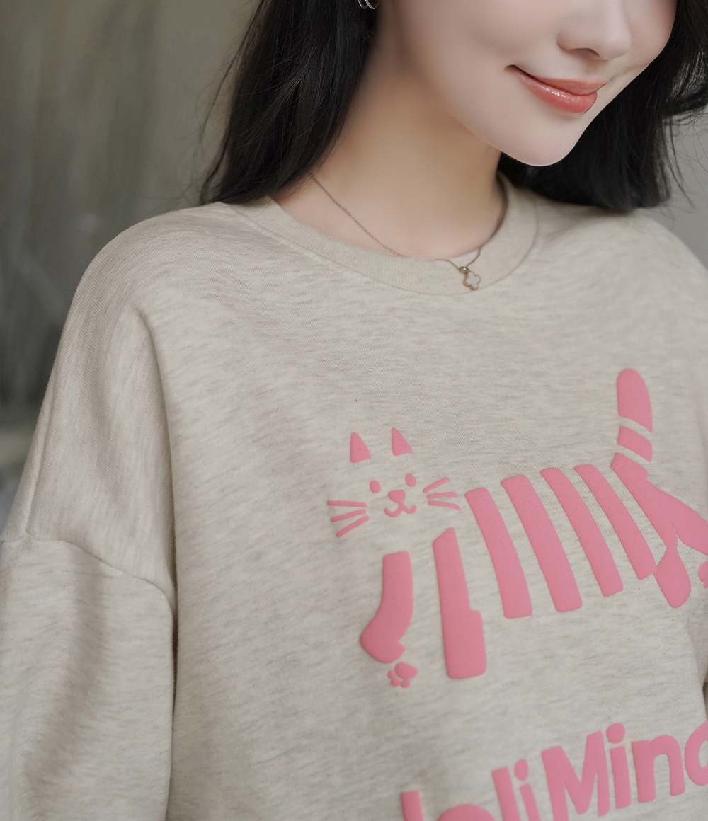 可愛立體貓咪圖案上衣,KOREA,350072,可愛立體貓咪圖案上衣,領500,999免運