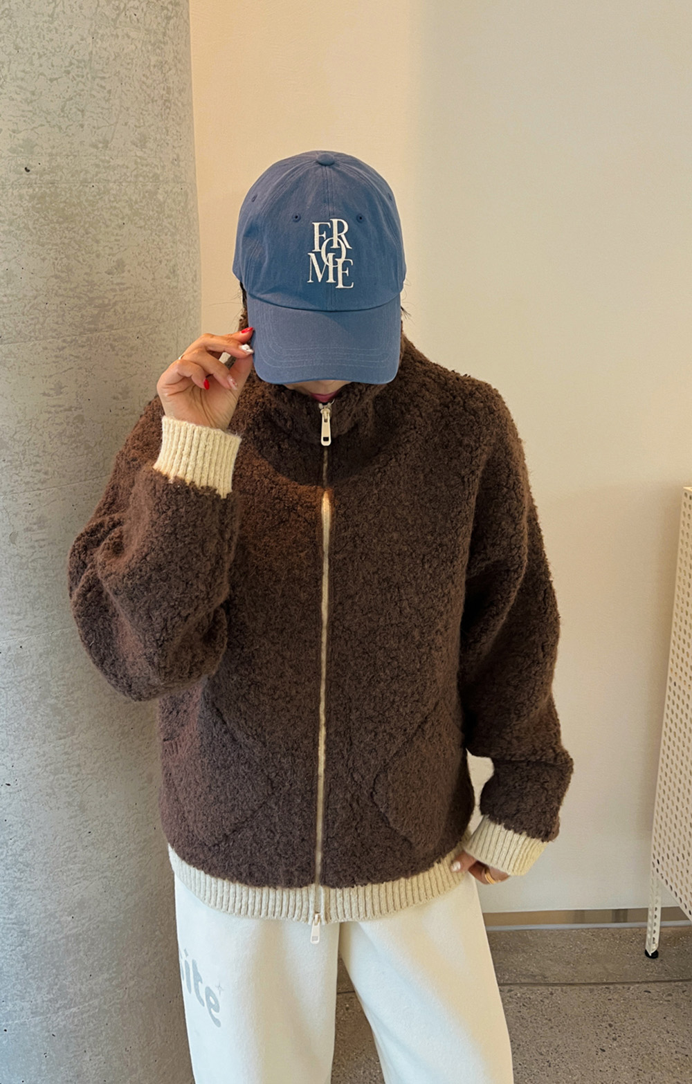 雙向拉鍊設計拼色外套,KOREA,350253,雙向拉鍊設計拼色外套,領500,999免運