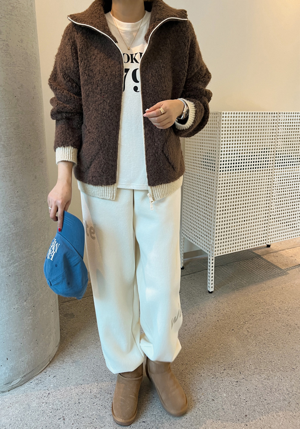 雙向拉鍊設計拼色外套,KOREA,350253,雙向拉鍊設計拼色外套,領500,999免運