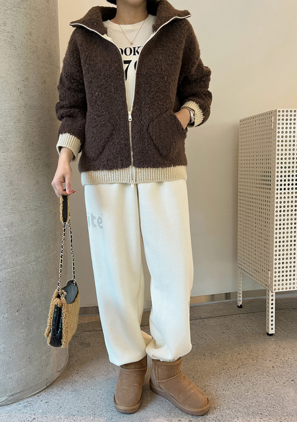 雙向拉鍊設計拼色外套,KOREA,350253,雙向拉鍊設計拼色外套,領500,999免運