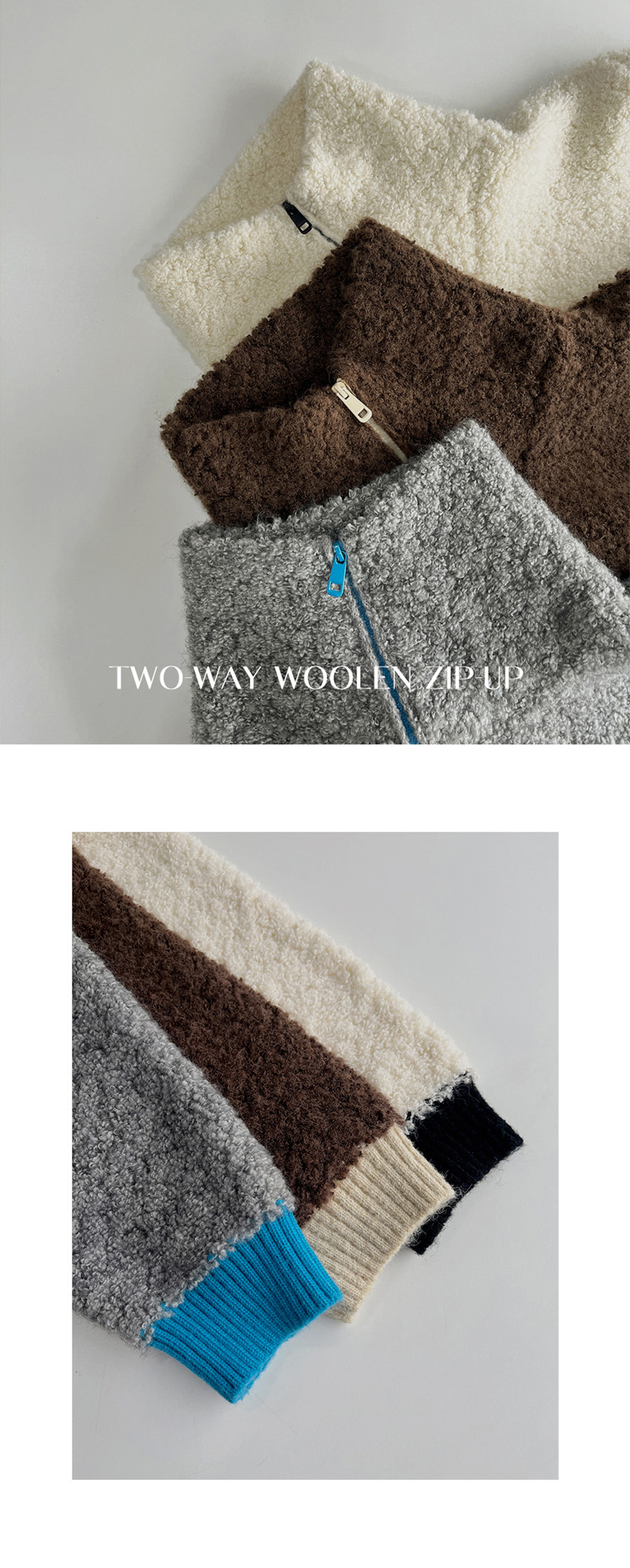 雙向拉鍊設計拼色外套,KOREA,350253,雙向拉鍊設計拼色外套,領500,999免運