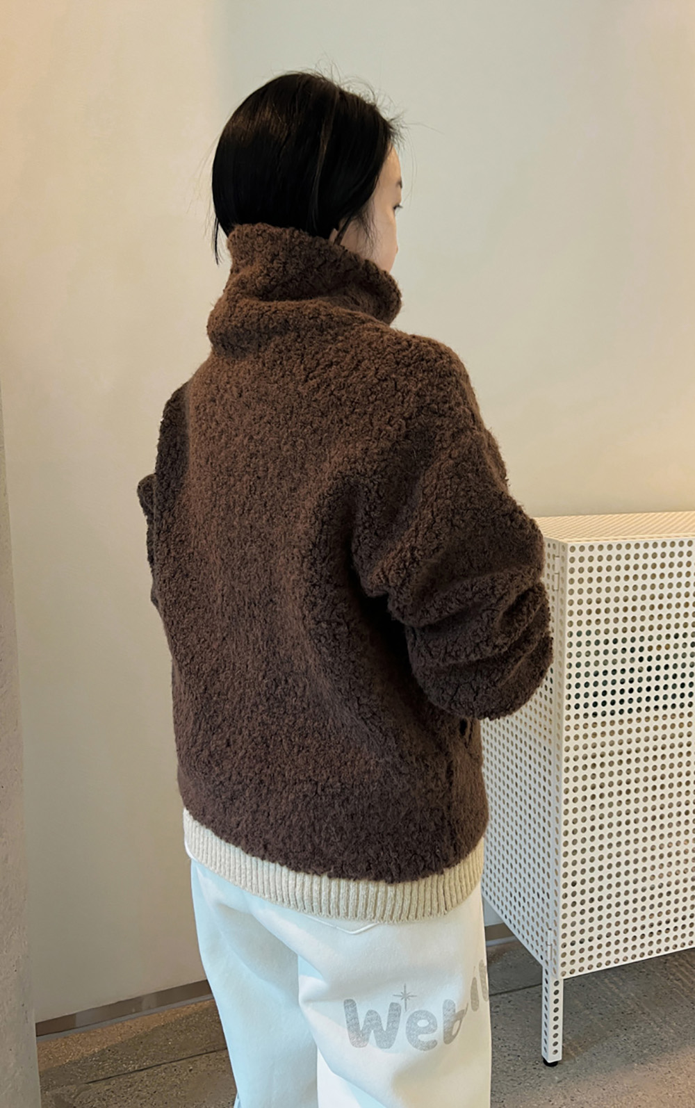 雙向拉鍊設計拼色外套,KOREA,350253,雙向拉鍊設計拼色外套,領500,999免運