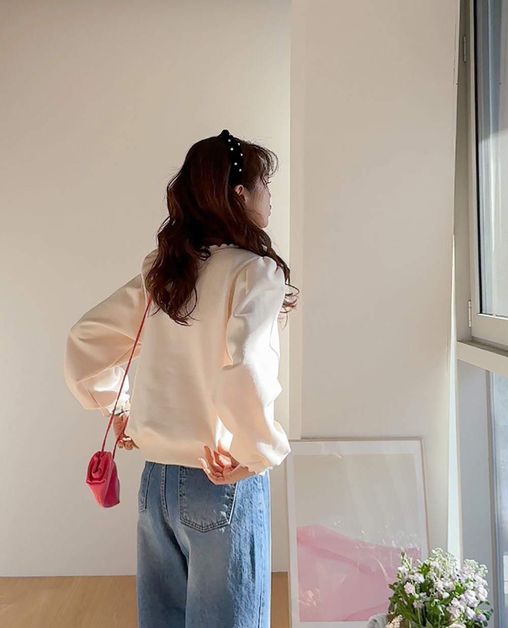 貓咪印花內刷毛上衣,KOREA,350388,貓咪印花內刷毛上衣,領500,999免運