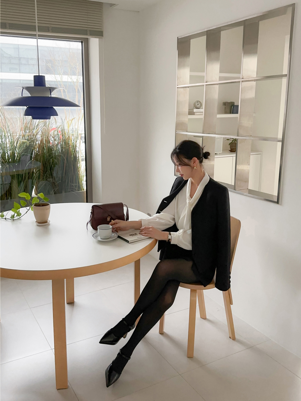 氣質蝴蝶結綁帶襯衫,KOREA,351195,氣質蝴蝶結綁帶襯衫,領500,999免運