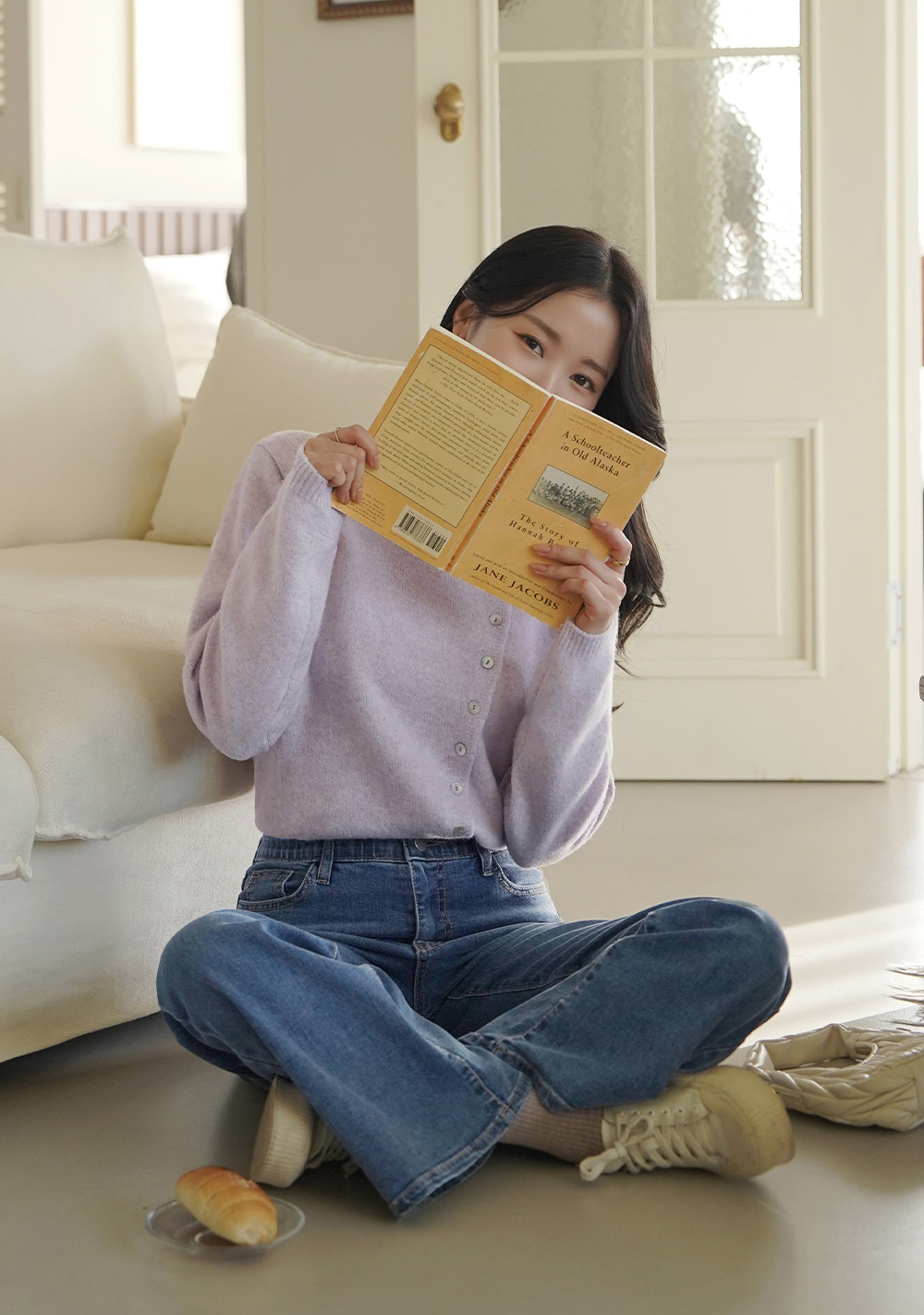 斜釦設計圓領針織上衣,KOREA,351199,斜釦設計圓領針織上衣,領500,999免運