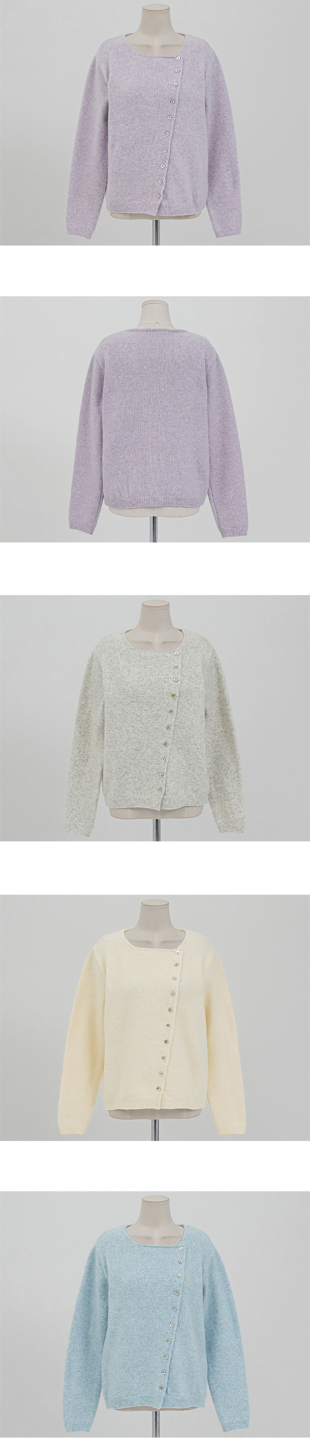 斜釦設計圓領針織上衣,KOREA,351199,斜釦設計圓領針織上衣,領500,999免運