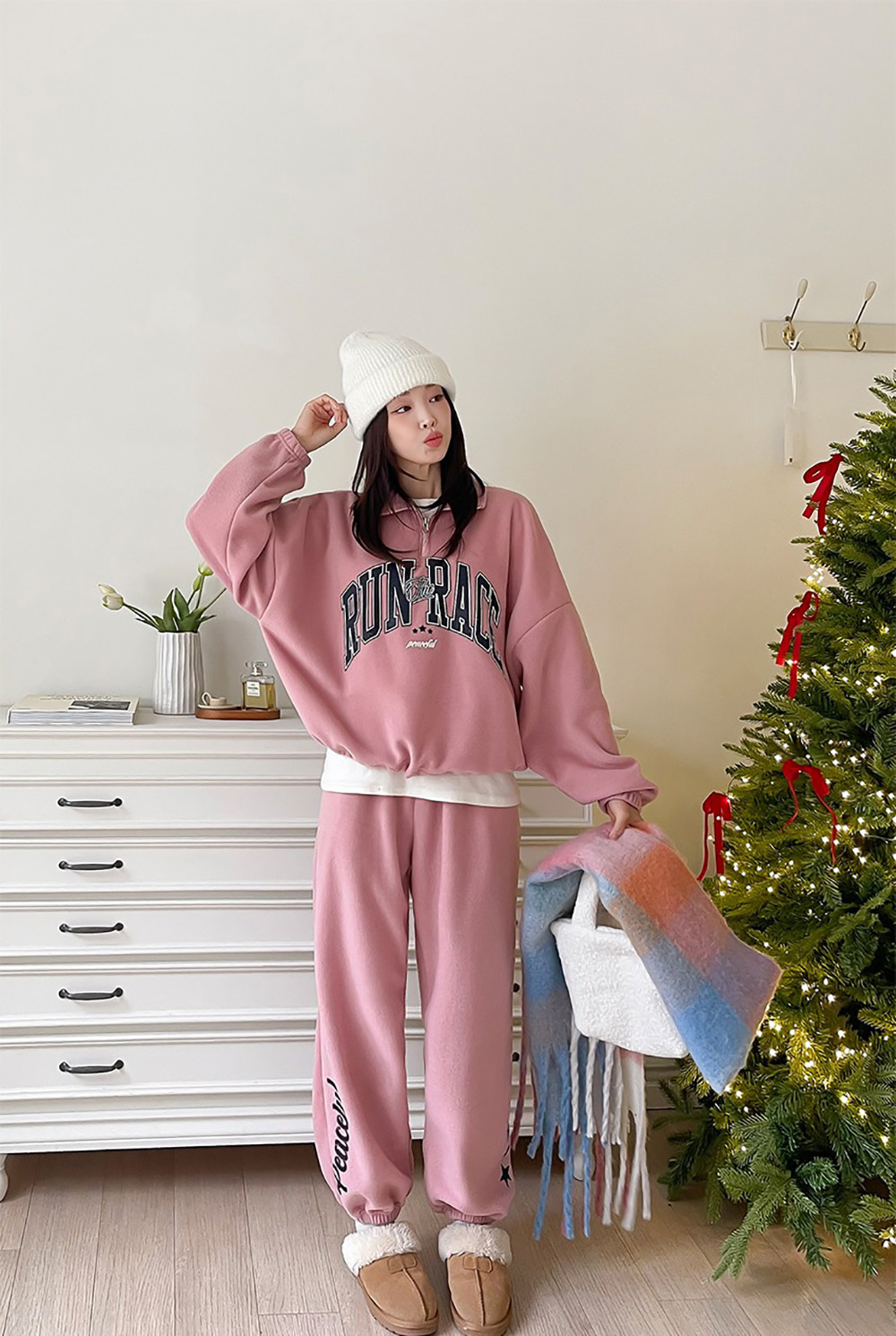 休閒內刷毛長褲套裝,KOREA,347135,休閒內刷毛長褲套裝,999免運,周新品優惠