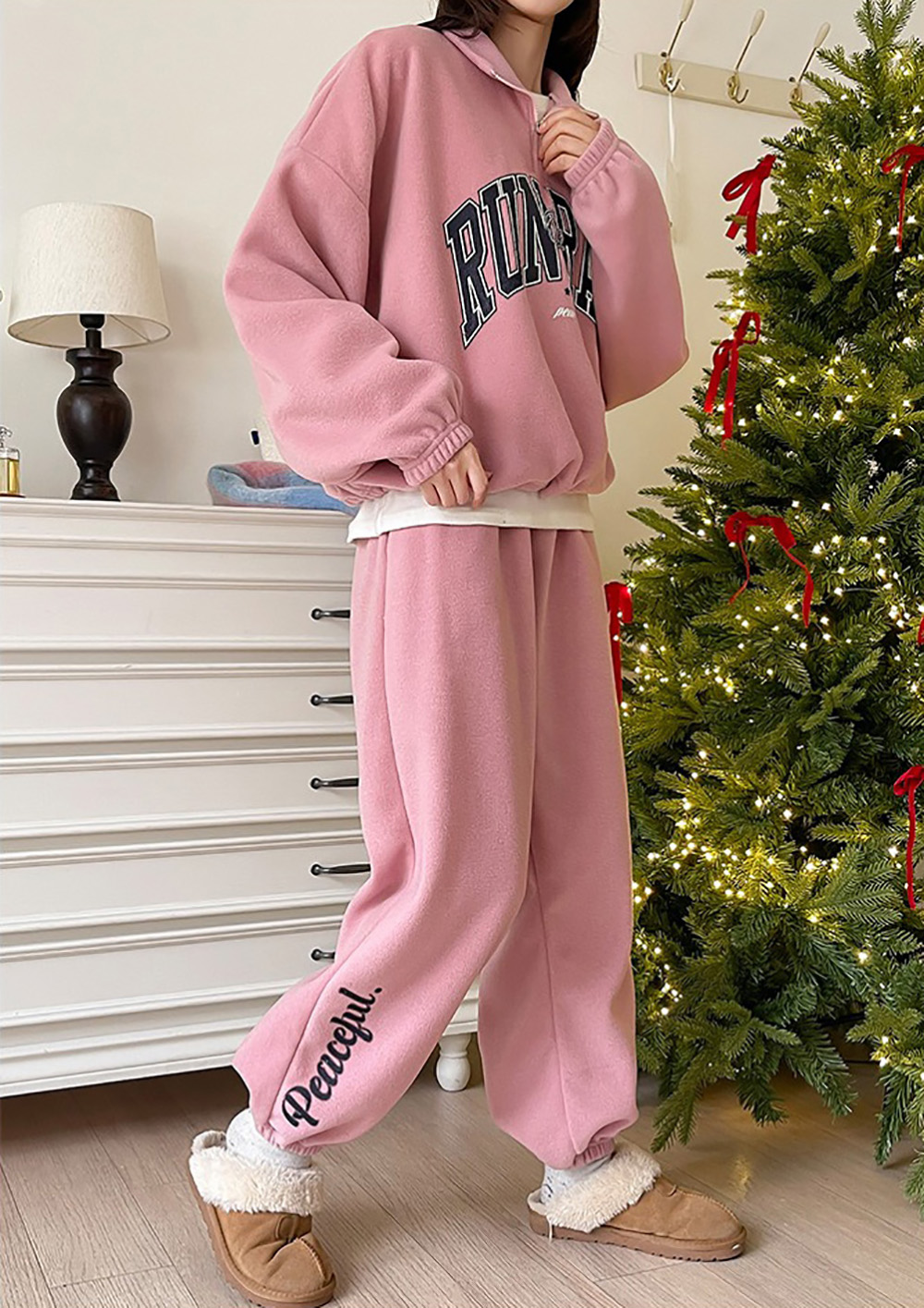 休閒內刷毛長褲套裝,KOREA,347135,休閒內刷毛長褲套裝,999免運,周新品優惠