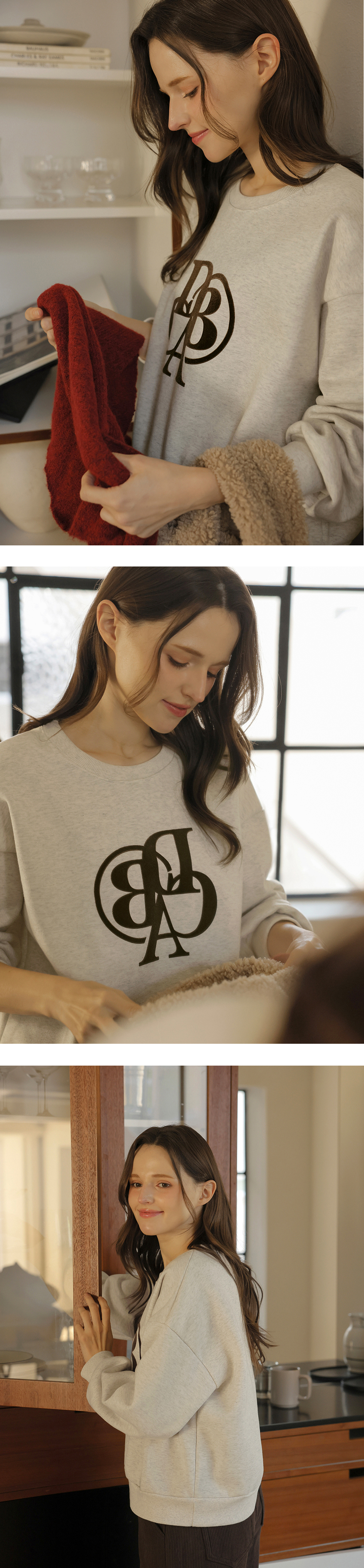 天鵝絨字母內刷毛上衣,KOREA,349960,天鵝絨字母內刷毛上衣,周新品優惠,NEWARRIVAL