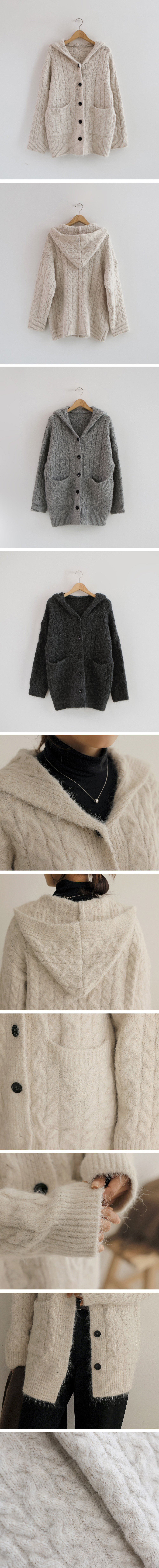 麻花針織連帽毛衣外套,KOREA,350053,麻花針織連帽毛衣外套,周新品優惠,NEWARRIVAL