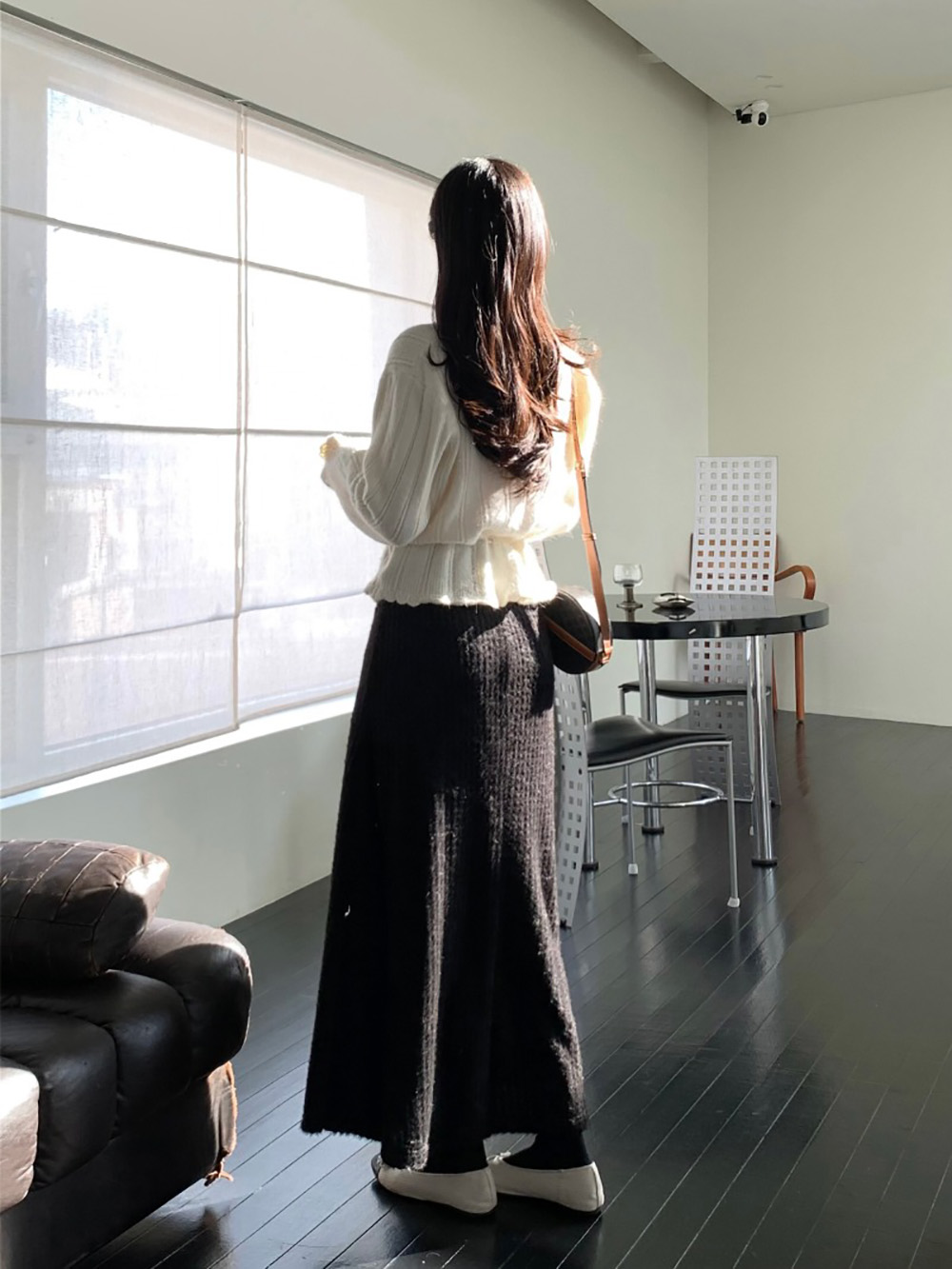 鬆緊腰立體織紋長裙,KOREA,350363,鬆緊腰立體織紋長裙,周新品優惠,NEWARRIVAL