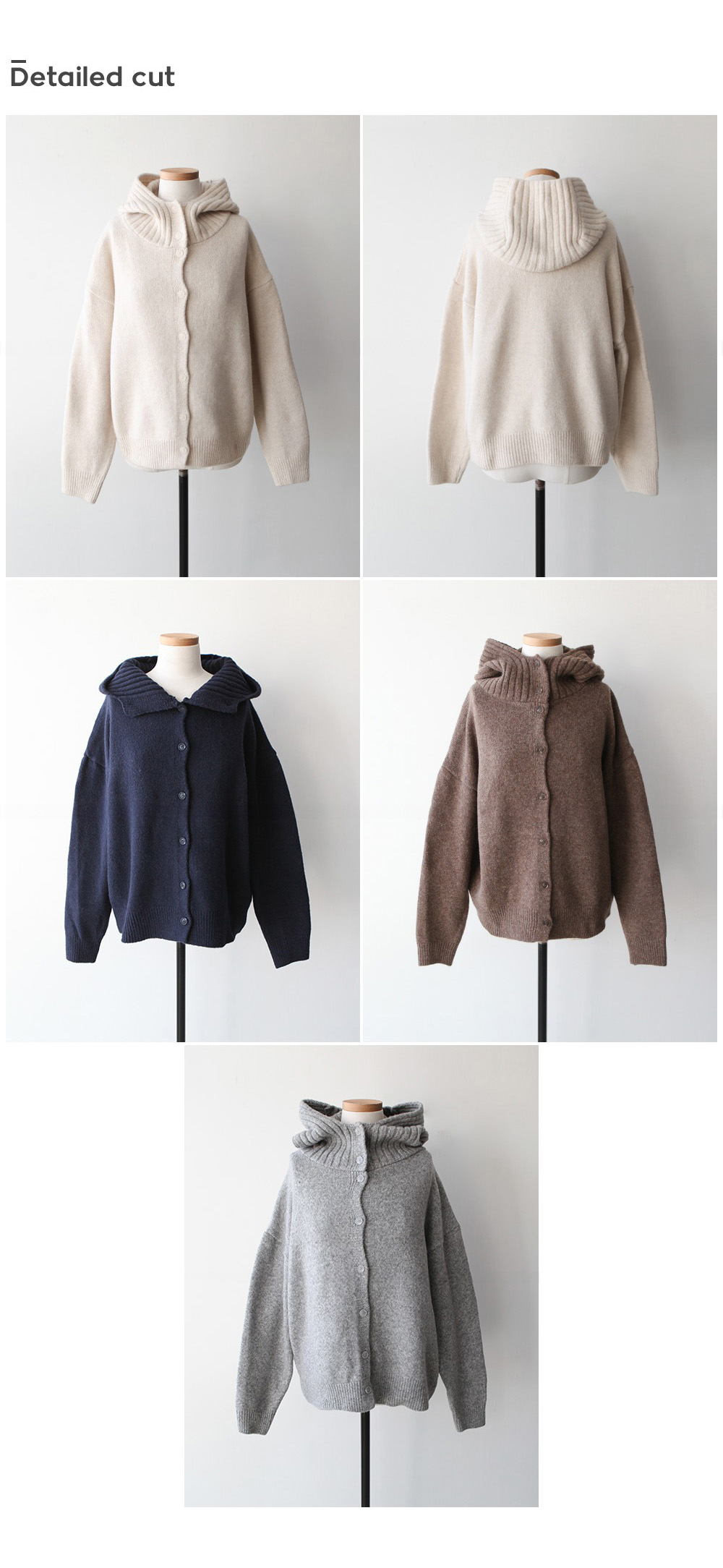 羊毛混紡連帽針織外套,KOREA,350434,羊毛混紡連帽針織外套,周新品優惠,NEWARRIVAL