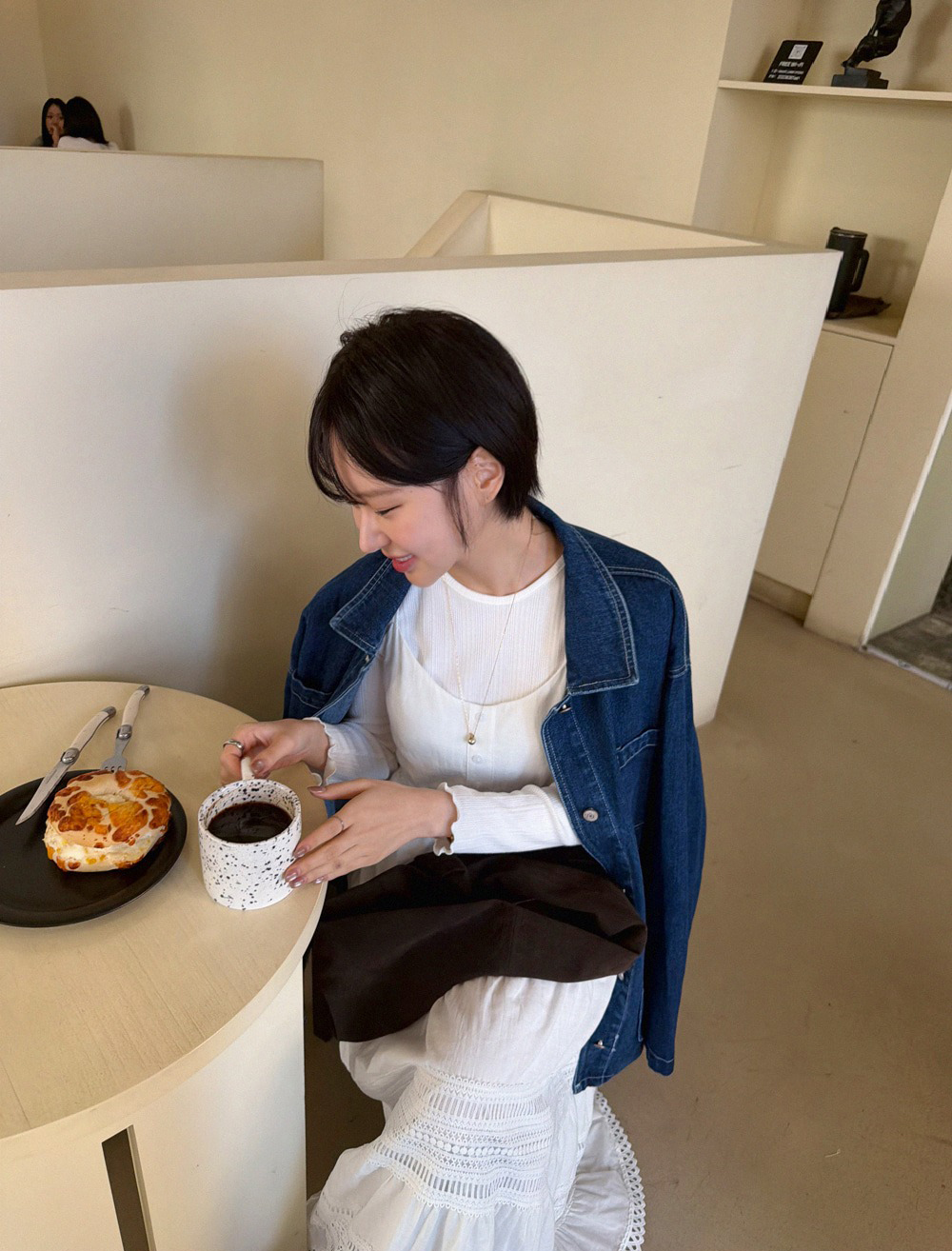 經典寬鬆牛仔夾克外套,KOREA,354627,經典寬鬆牛仔夾克外套,領500,999免運