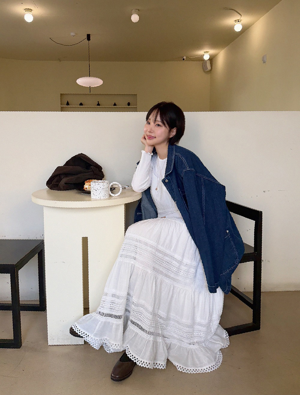 經典寬鬆牛仔夾克外套,KOREA,354627,經典寬鬆牛仔夾克外套,領500,999免運