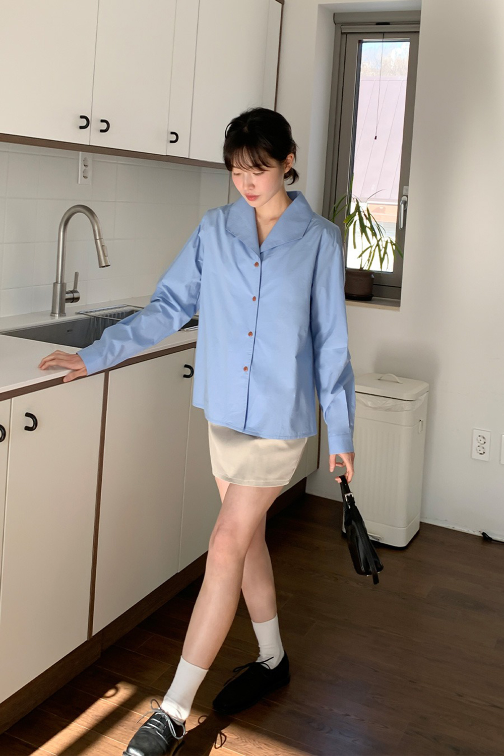 氣質百搭西裝感短裙,KOREA,354719,氣質百搭西裝感短裙,領500,999免運