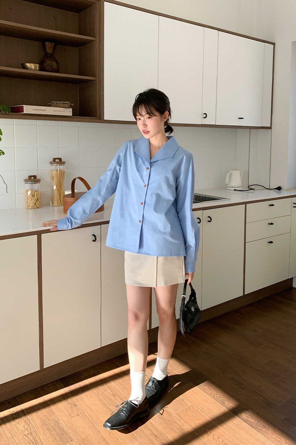 氣質百搭西裝感短裙,KOREA,354719,氣質百搭西裝感短裙,領500,999免運