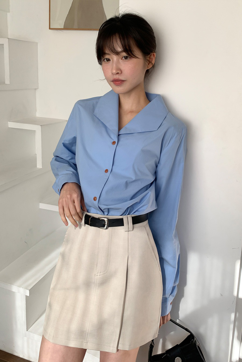 氣質百搭西裝感短裙,KOREA,354719,氣質百搭西裝感短裙,領500,999免運