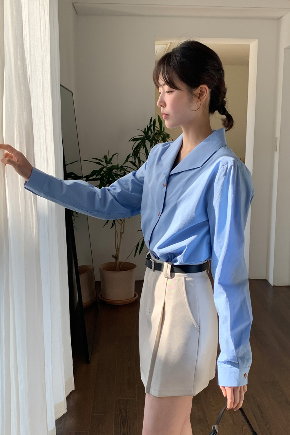 氣質百搭西裝感短裙,KOREA,354719,氣質百搭西裝感短裙,領500,999免運