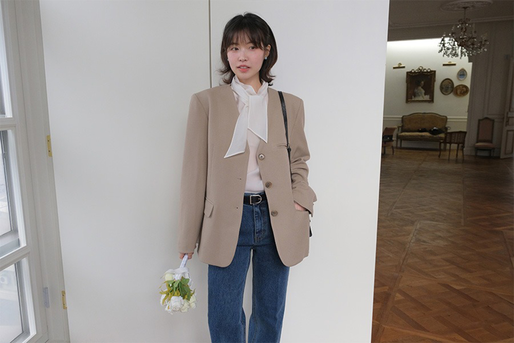 優雅立領綁帶襯衫,KOREA,354724,優雅立領綁帶襯衫,領500,999免運