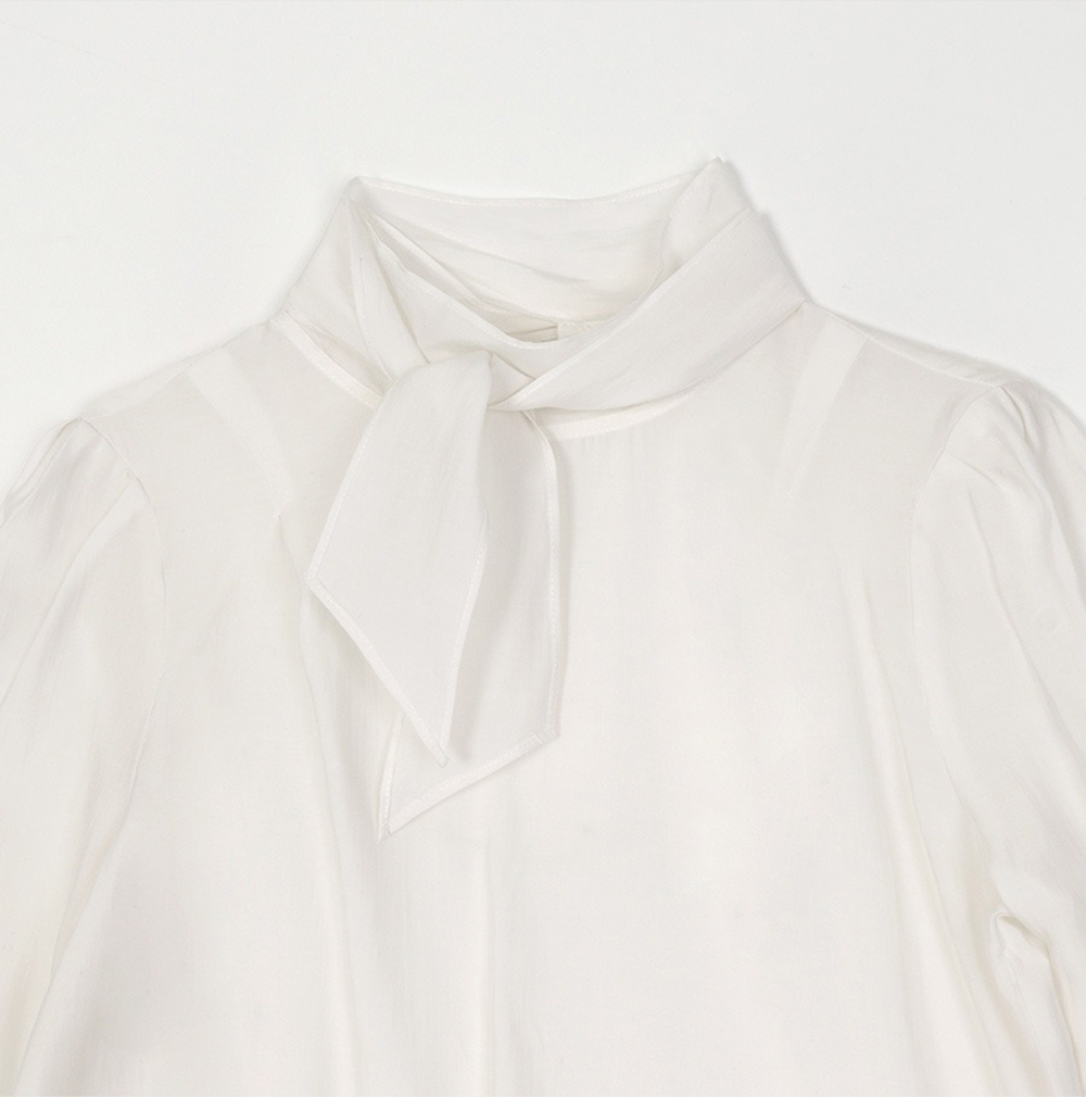 優雅立領綁帶襯衫,KOREA,354724,優雅立領綁帶襯衫,領500,999免運