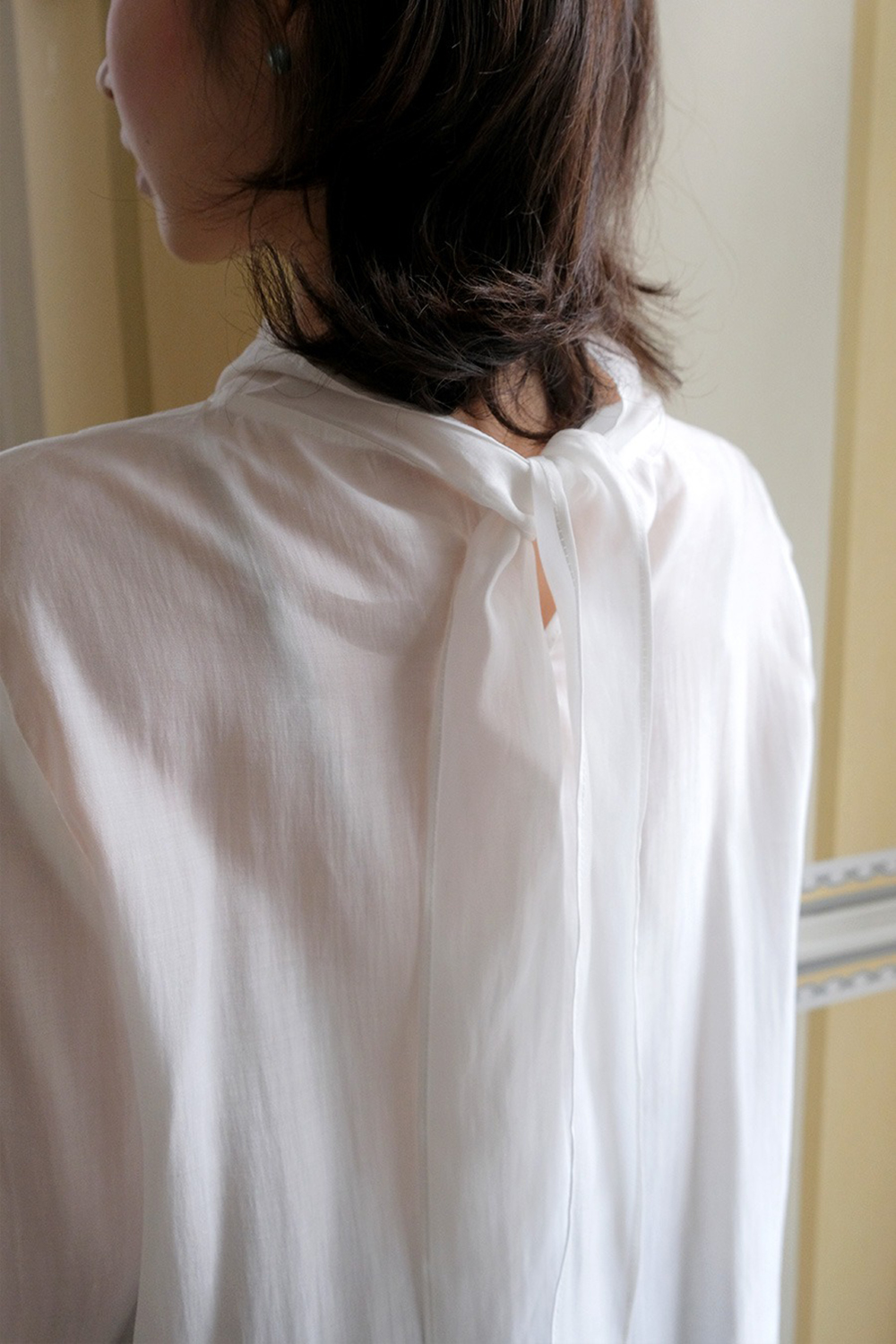 優雅立領綁帶襯衫,KOREA,354724,優雅立領綁帶襯衫,領500,999免運