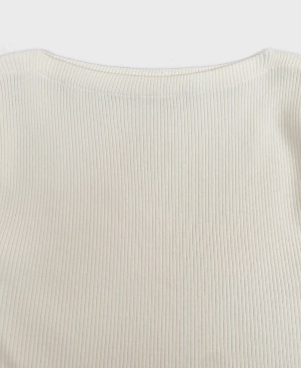 修身羅紋船領針織上衣,KOREA,354872,修身羅紋船領針織上衣,領500,999免運