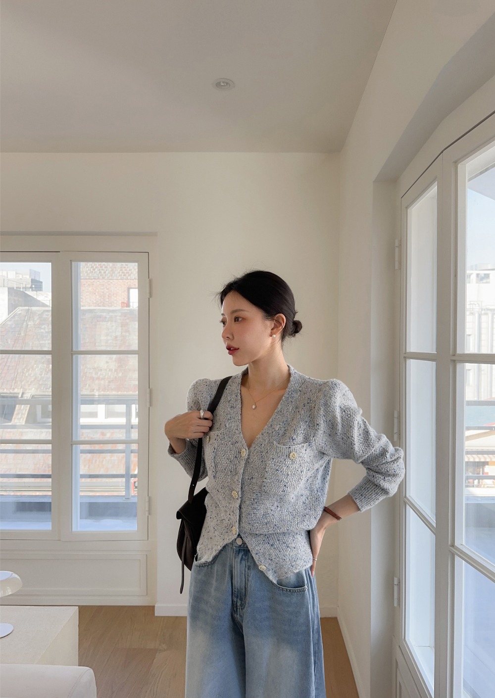 輕奢氣質針織開襟上衣,KOREA,354162,輕奢氣質針織開襟上衣,周新品優惠,NEWARRIVAL