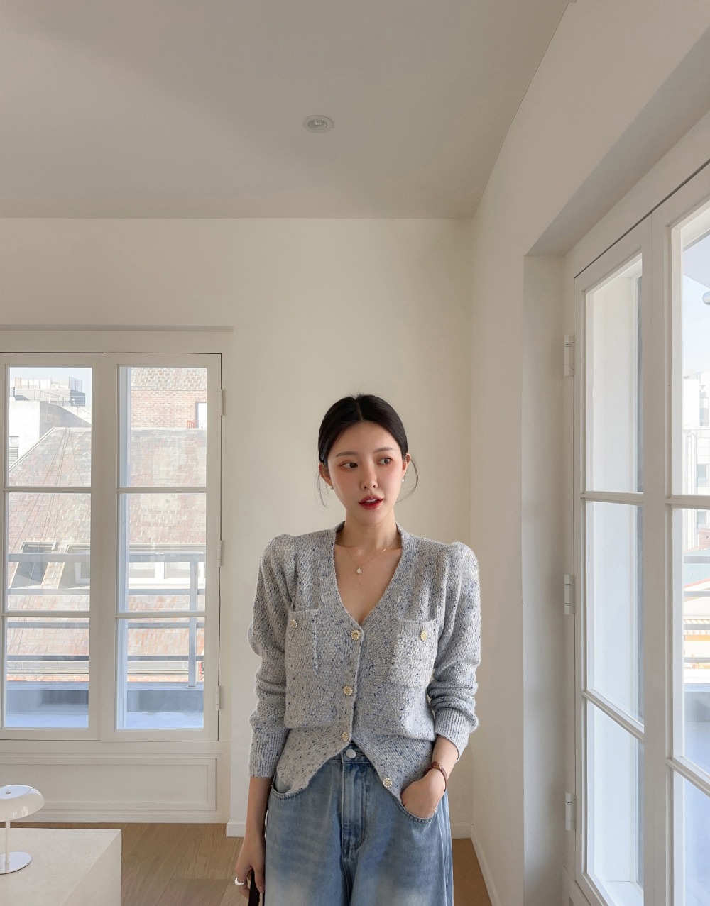 輕奢氣質針織開襟上衣,KOREA,354162,輕奢氣質針織開襟上衣,周新品優惠,NEWARRIVAL